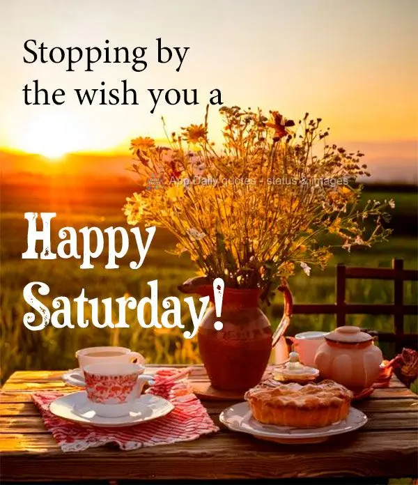 Stopping by the wish you a Happy Saturday!