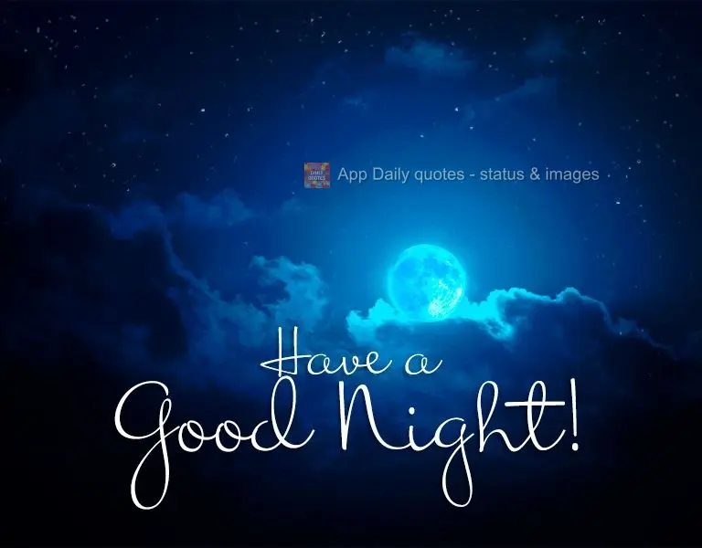 Tenha uma Boa noite!