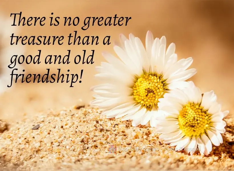 There is no greater treasure than a good, old friendship!