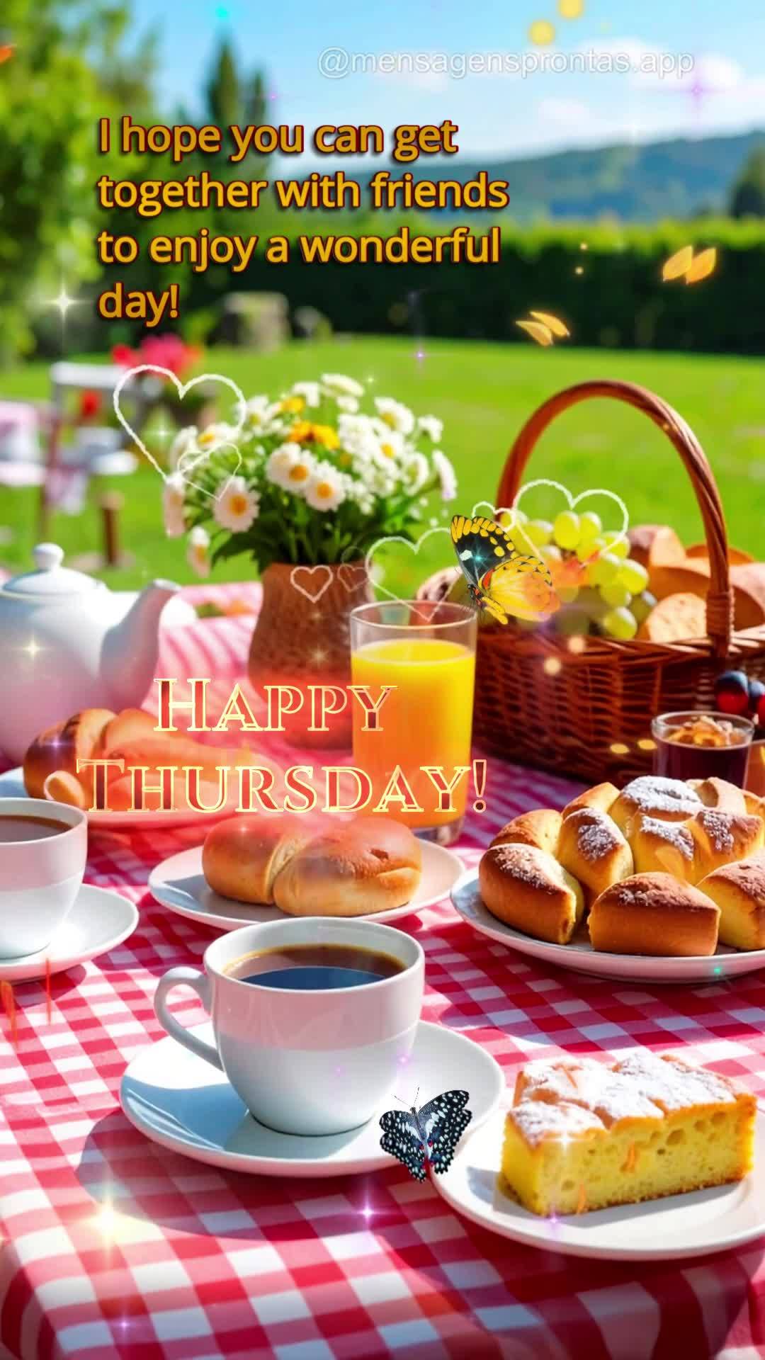 I hope you can get together with friends to enjoy a wonderful day! Happy Thursday!