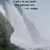 “Let the word of Christ dwell in you richly as you teach and admonish one another in all wisdom, singing psalms, hymns and spiritual songs with gratitu...