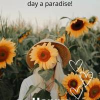 Open your mind to see the good things and put on a smile to make your day a paradise! Happy Wednesday!