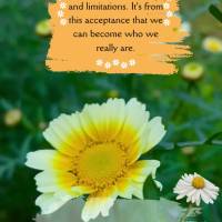 True power lies in accepting yourself, with all your imperfections and limitations. It's from this acceptance that we can become who we really are. Happy...