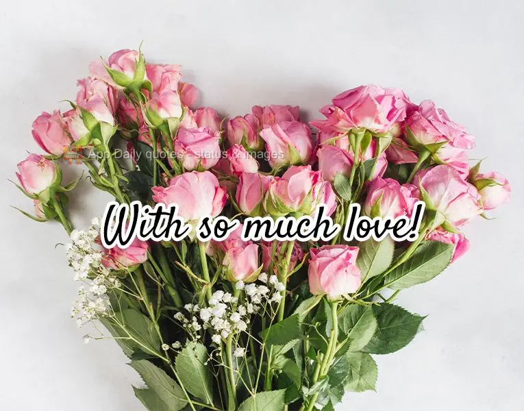 With so much love! Happy Wednesday!